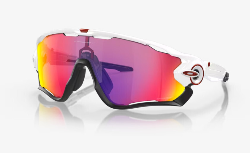 Oakley Jawbreaker Sunglasses -  Polished White/ Prizm Road