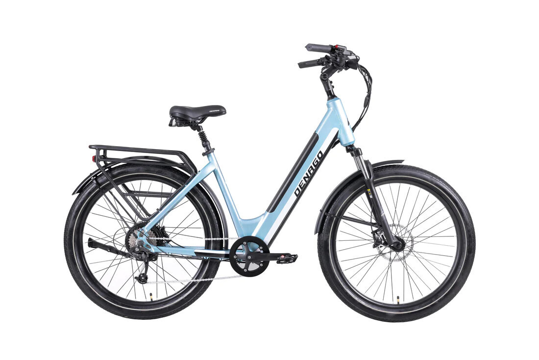 Denago Commute Model 1 Step-Thru Light Blue S/M eBike