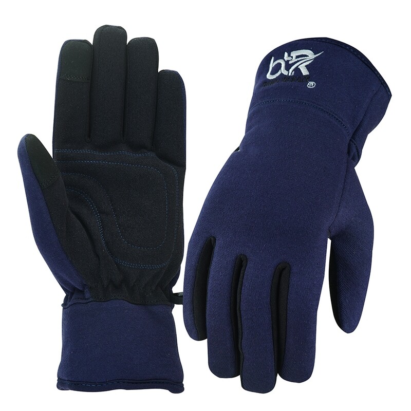 Born To Race Winter Gloves Blue - Large