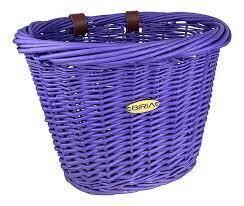 Biria Wicker Basket Purple