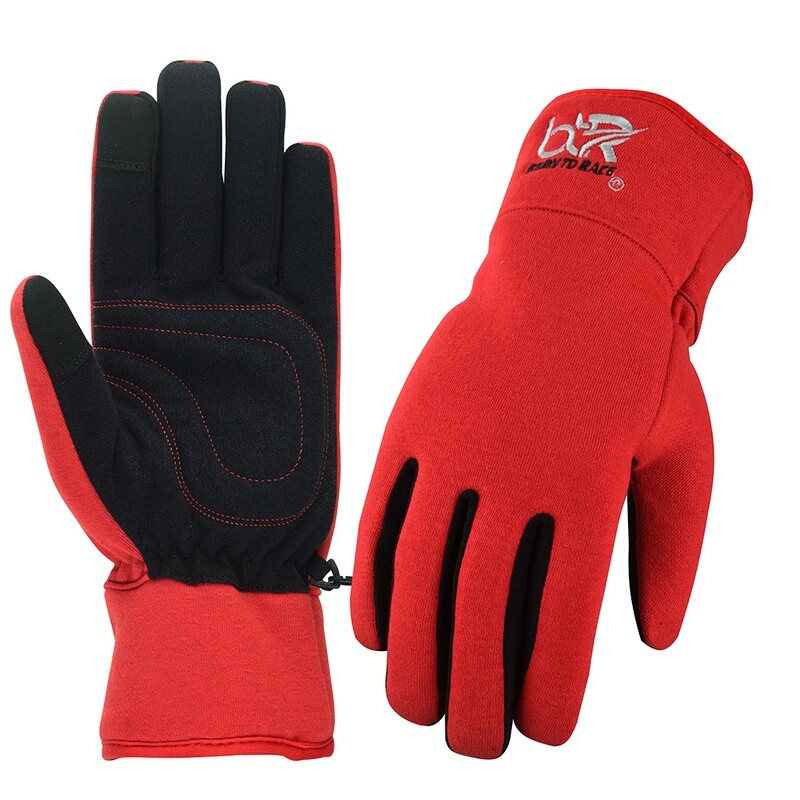 Born To Race Winter Gloves Red - Large