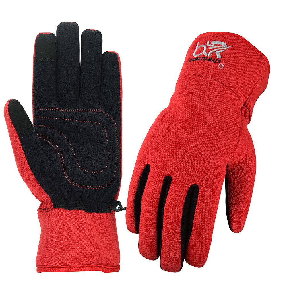 Born To Race Winter Gloves Red - Medium