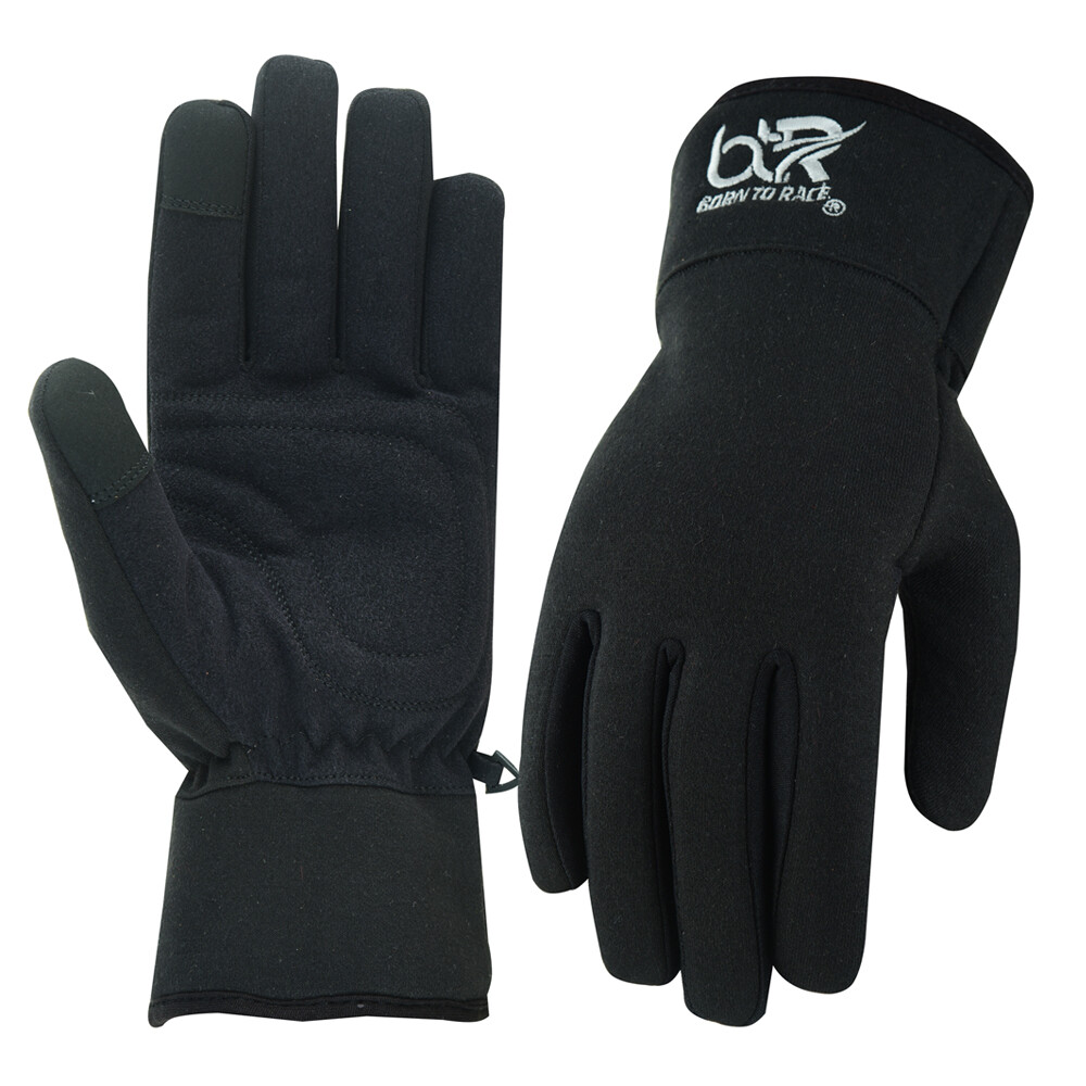 Born To Race Winter Gloves Black - Large