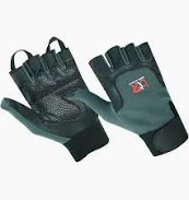 Born To Race Cycling Gloves Gel Padded Half Finger Gloves Grey - Large