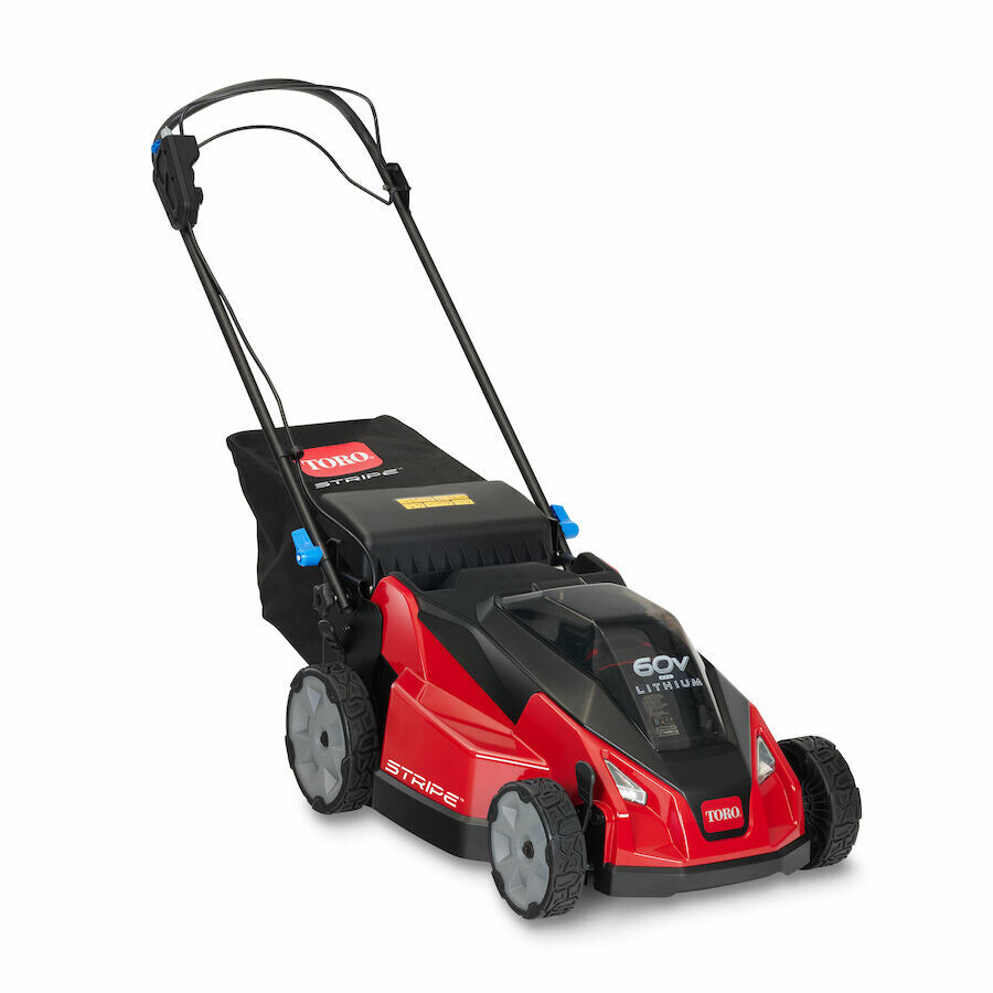 Toro Model 21621 60V Max Stripe Electric SmartStow Self Propelled High Wheel 21&quot; Mower RWD (6ah And Charger Included )