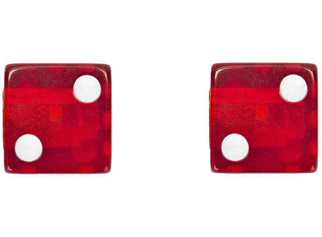 Trik Topz Dice Valve Cap Clear Red