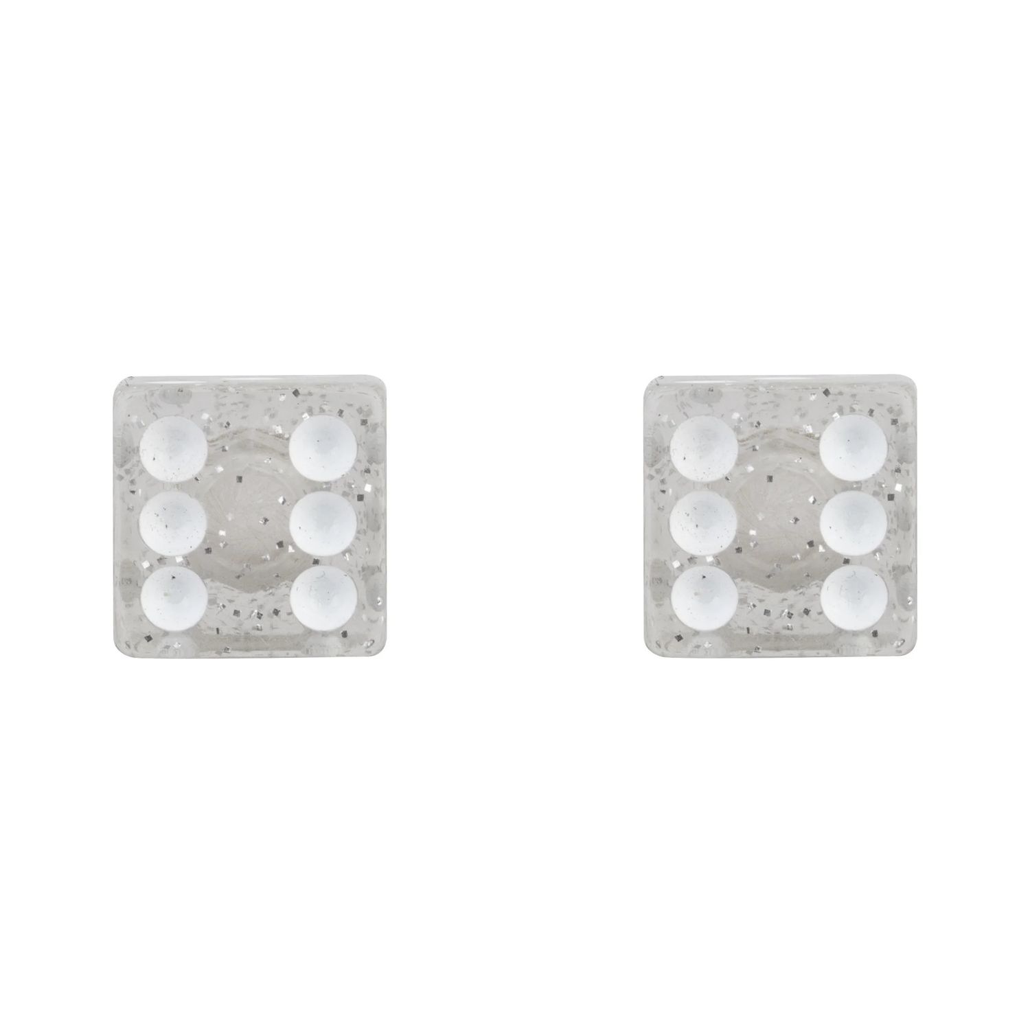 Trik Topz Dice Clear  Glitter Valve Caps