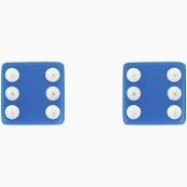 Trik Topz Valve Caps - Dice - Blue
