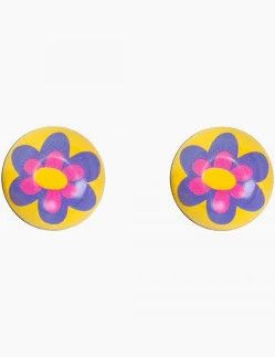 Trik Topz Valve Caps Flower Purple