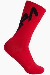 Supercaz Supasox Mid Cut Sock Small - Red
