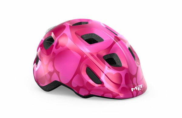 MET Hooray Toddler Helmet W/ Mips And Light Pink Hearts - X-Small