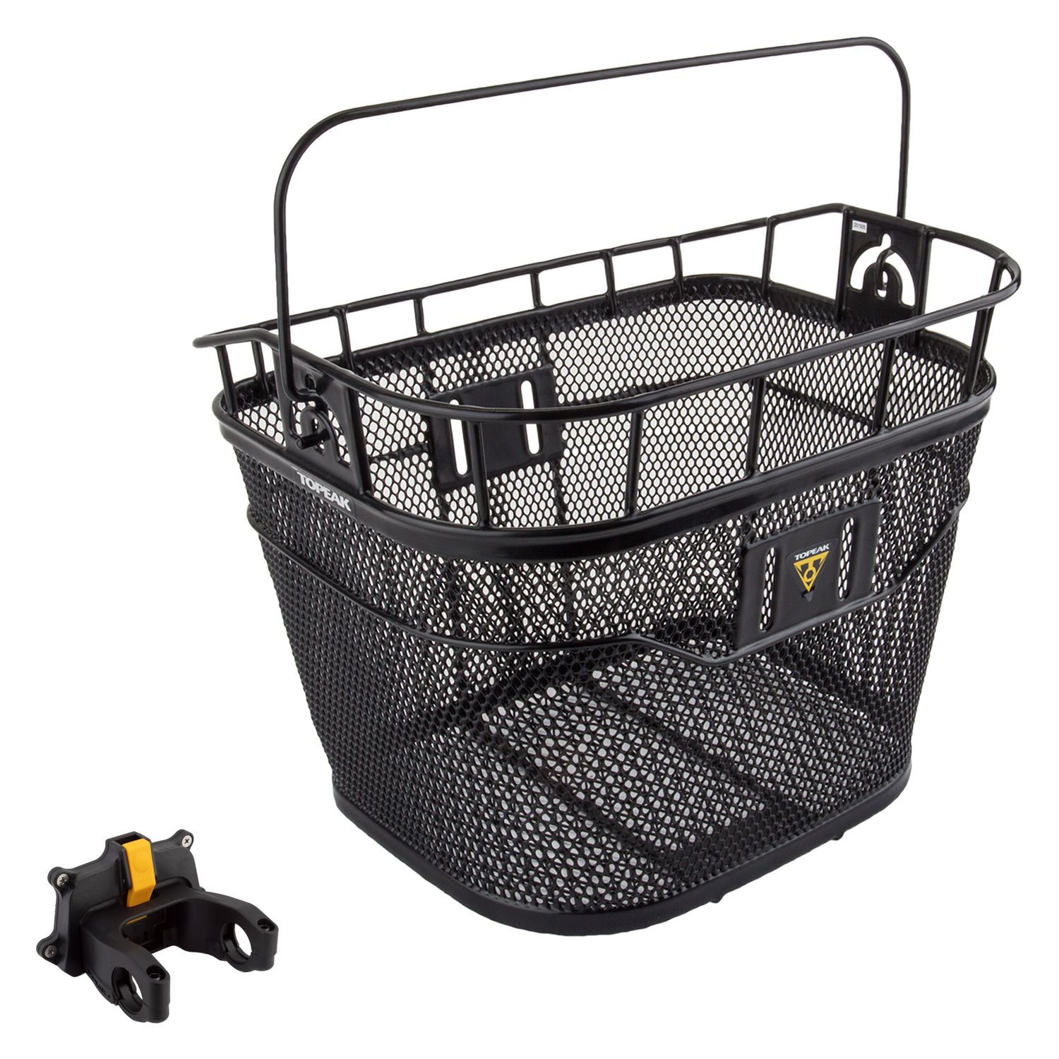 Topeak Front Basket with Fixer 3 Handlebar Bracket - Black