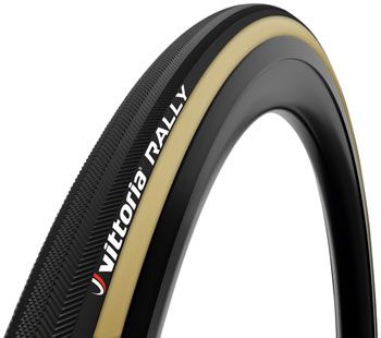 Vittoria Rally Tubular 700x25c Blk/Tan Tire