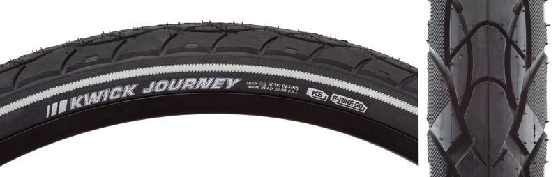 Kenda Kwick journey Sport 700x35c Blk/Reflective Tire