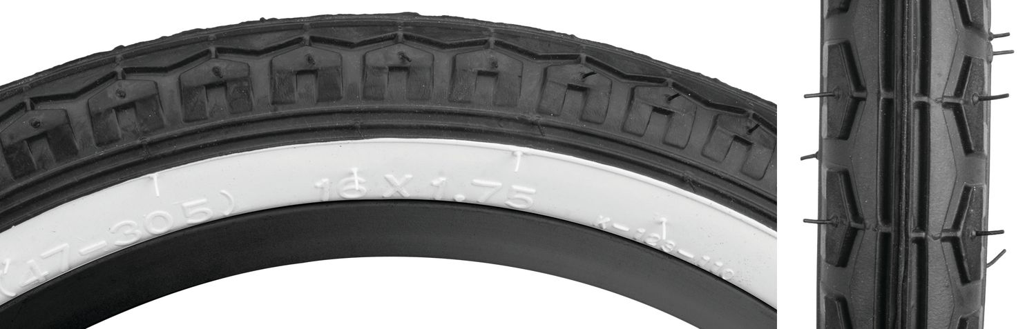 Sunlite Tire 20x1.75 BK/WH Street K123 Wire