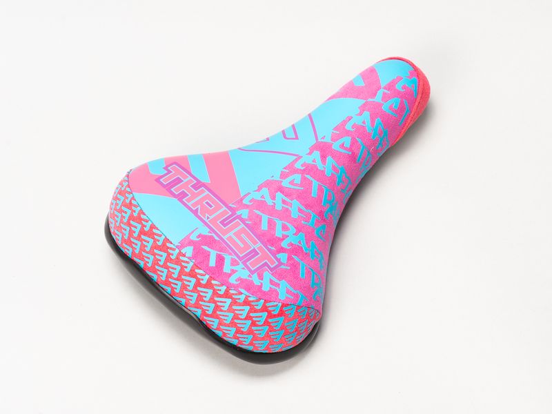 Mafia Bikes Thrust Wheelie Saddle Blue/Pink