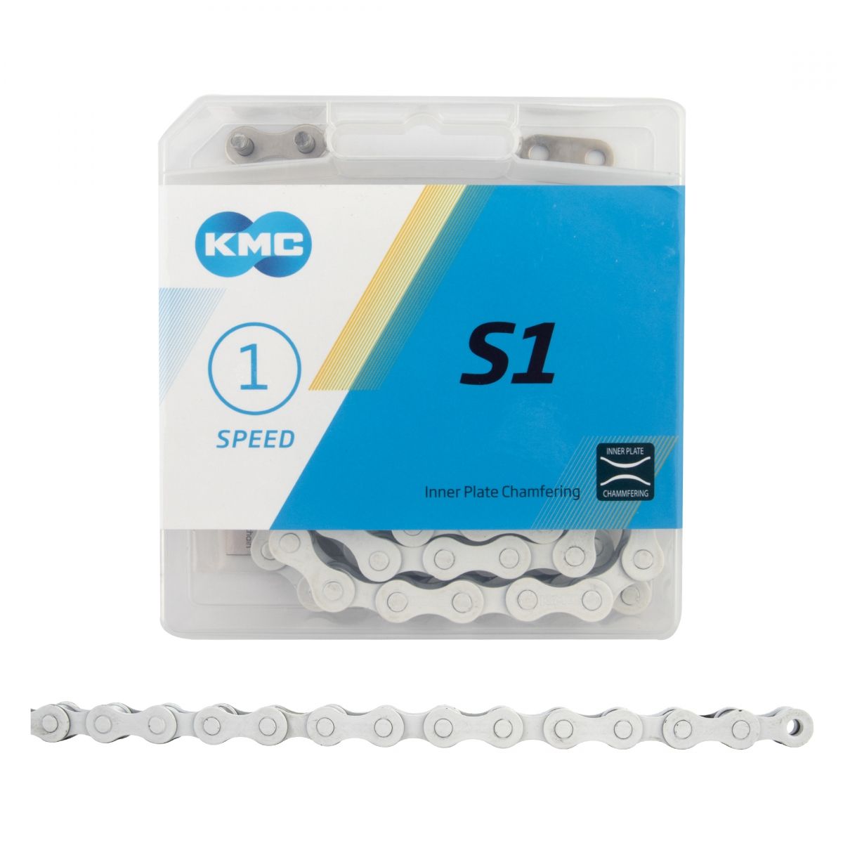 KMC S1 Single Speed Chain - White