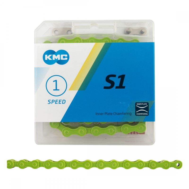 KMC S1 Single Speed Chain - Lime Green