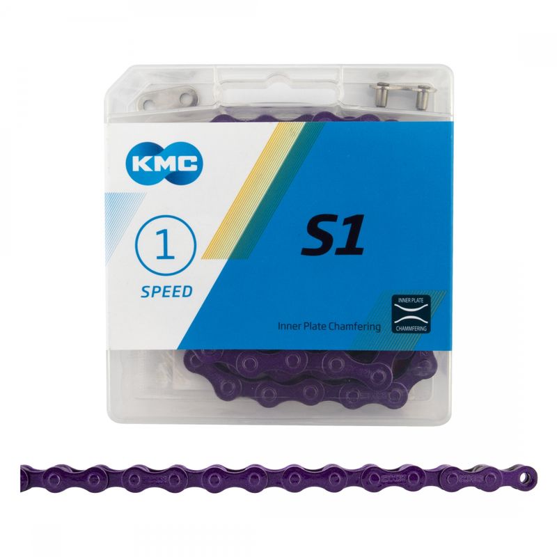 KMC S1 Single Speed Chain - Purple