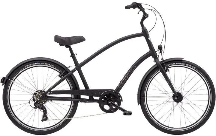 Electra Townie 7D 26" Step Over , Color: Matte Black