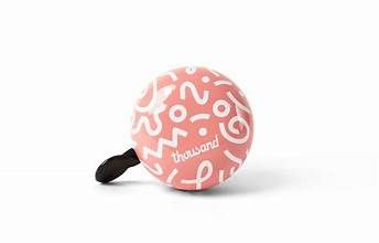 Thousand Jr Bicycle Bell - Shapes Pink