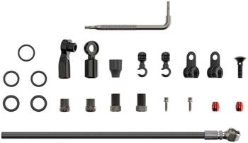 SRAM Disc Brake Hose Kit - Flat Mount, Beveled Banjo, 2000mm