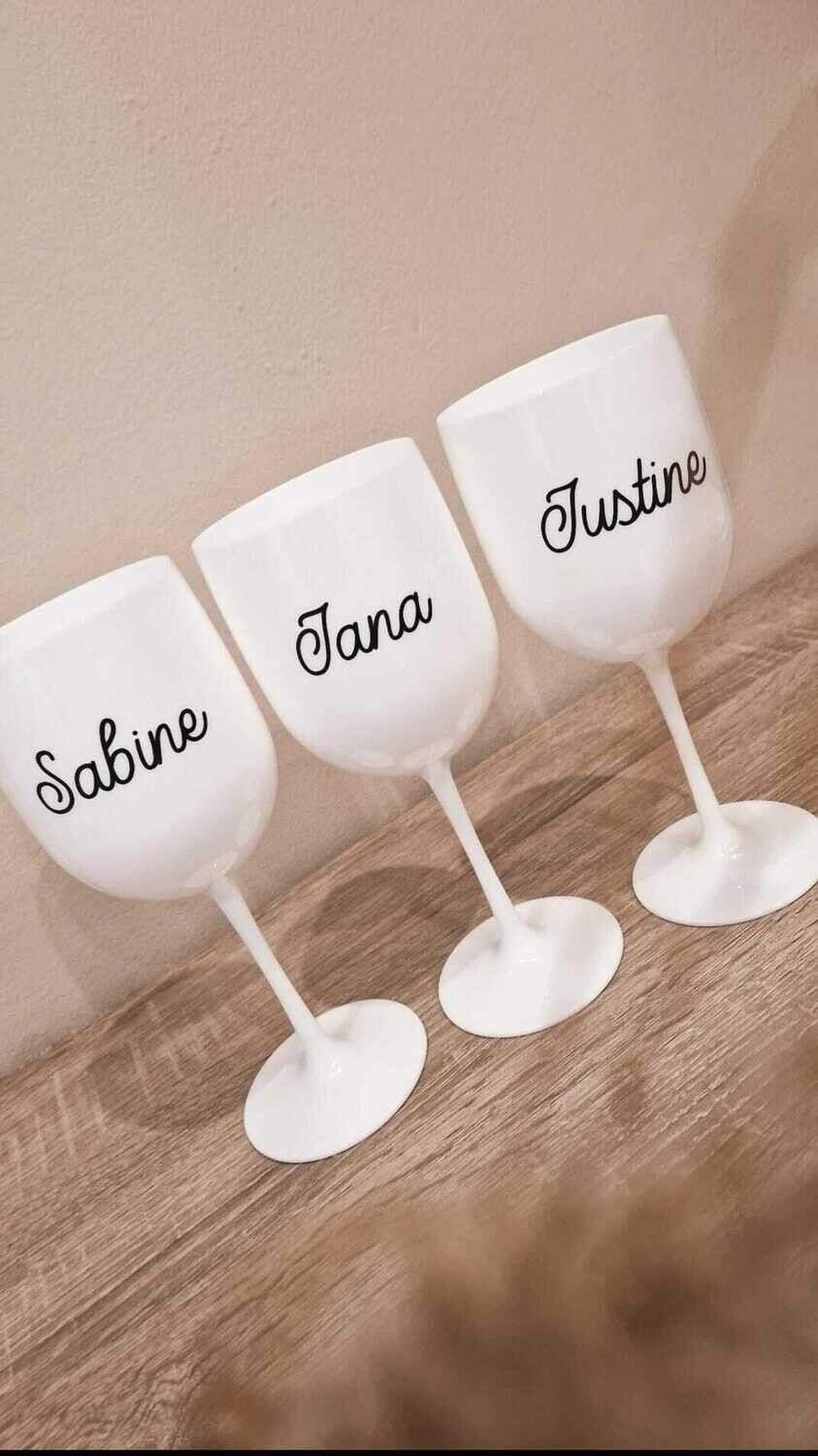 Weinbecher mit Namen