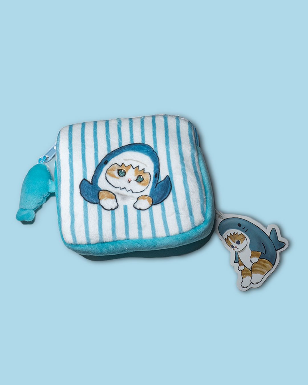 Mofusand Shark Plushy Mini Pouch