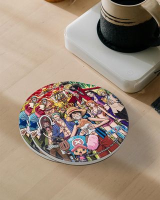 One Piece Ceramic Circular Coaster