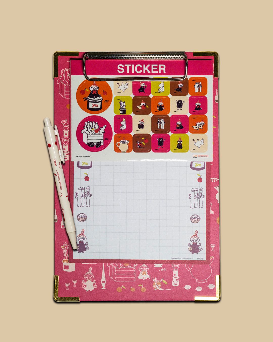 Moomin Pink Stationary Set
