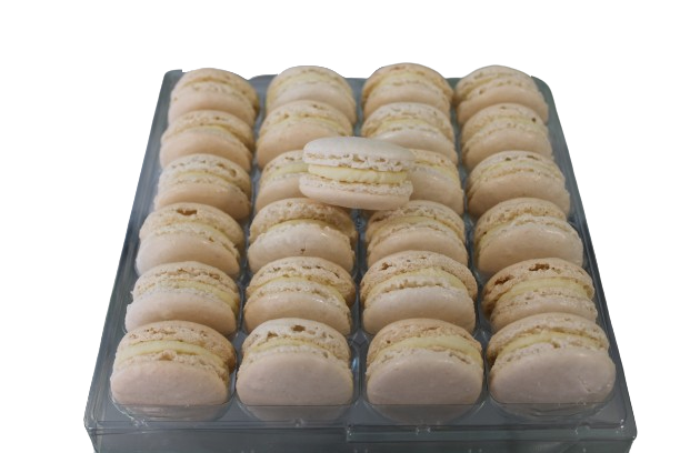 24 macarons Chocolat blanc vanille