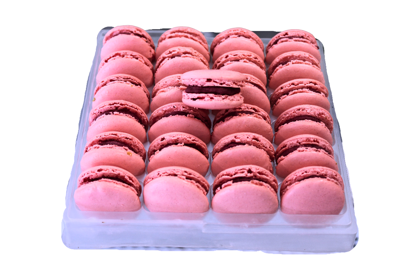 24 macarons Fruits rouge