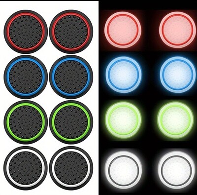 Glow in the Dark Joystick Caps 4pcs