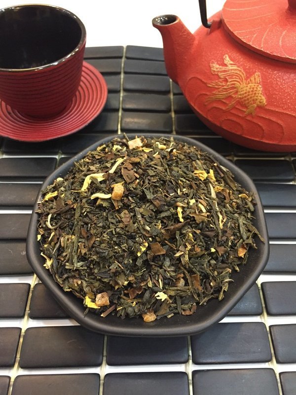 GREEN TEA &quot; FLAVOURED SEVEN GREEN TREASURES &quot;