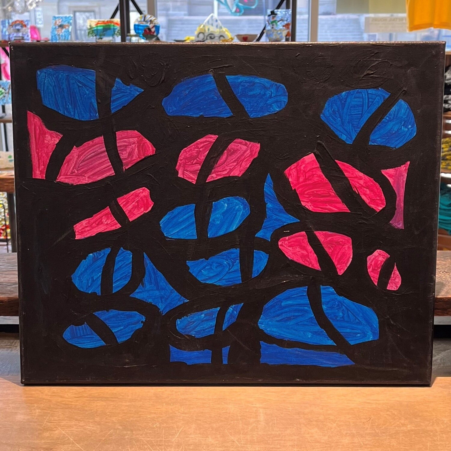 Brett Garrett, Acrylic on Canvas. &#39;Raw Gemstones&#39;