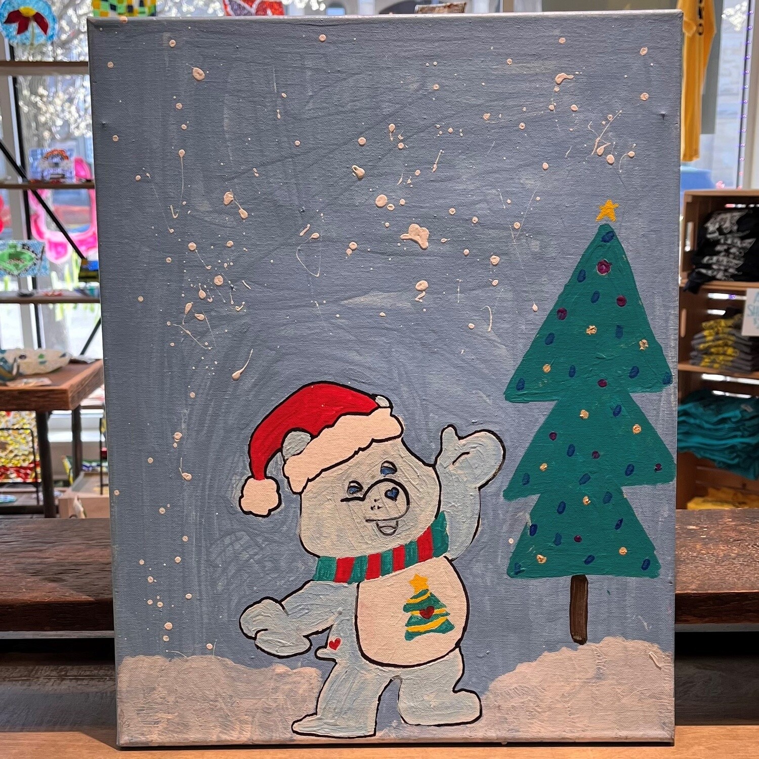 Studio, Painting, &#39;Winter Bear&#39;