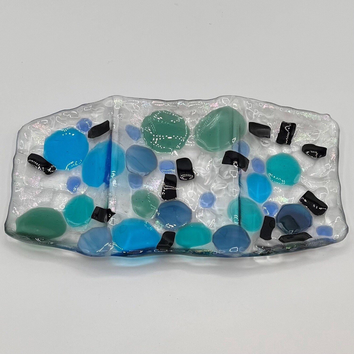 Mark Uczen, Fused Glass, Triple blue
