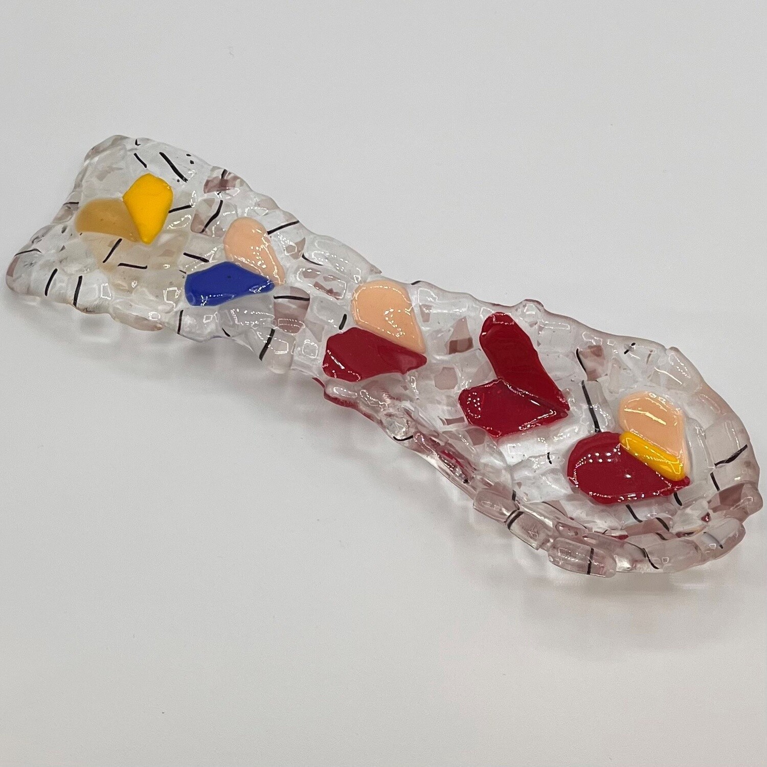 Brett Garrett, Fused Glass, Colorful hearts