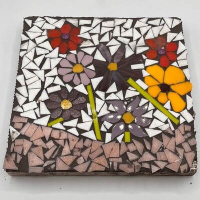 Amy Thompson, Mosaic, Colorful flowers