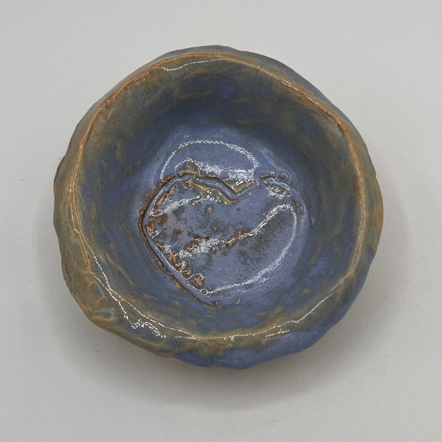 Rebecca Reed, Ceramic Ring Dish, Blue Heart
