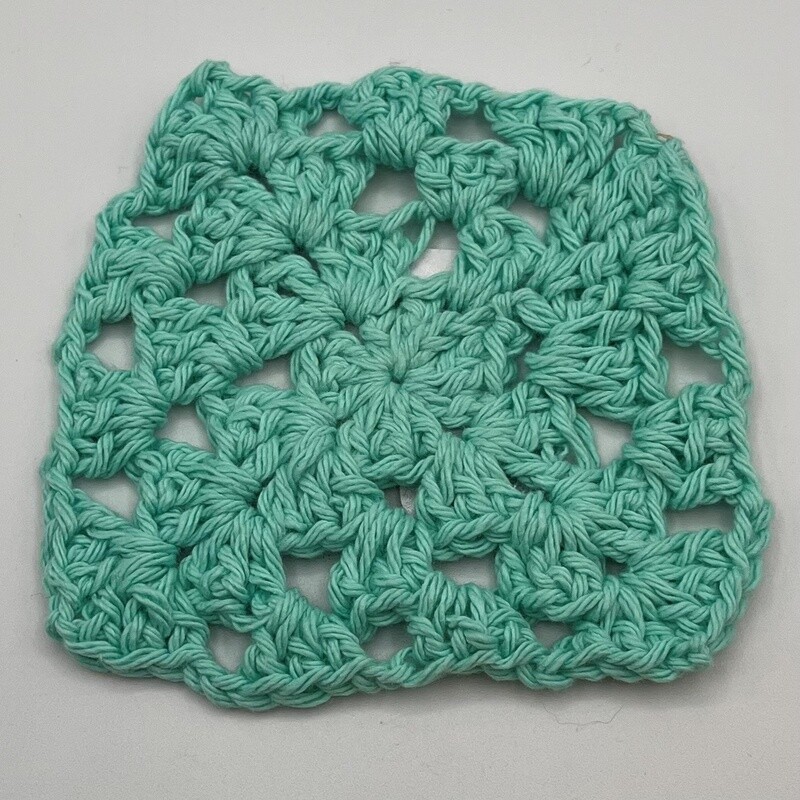 Kathryn Feldmann, Sea foam green crochet coaster