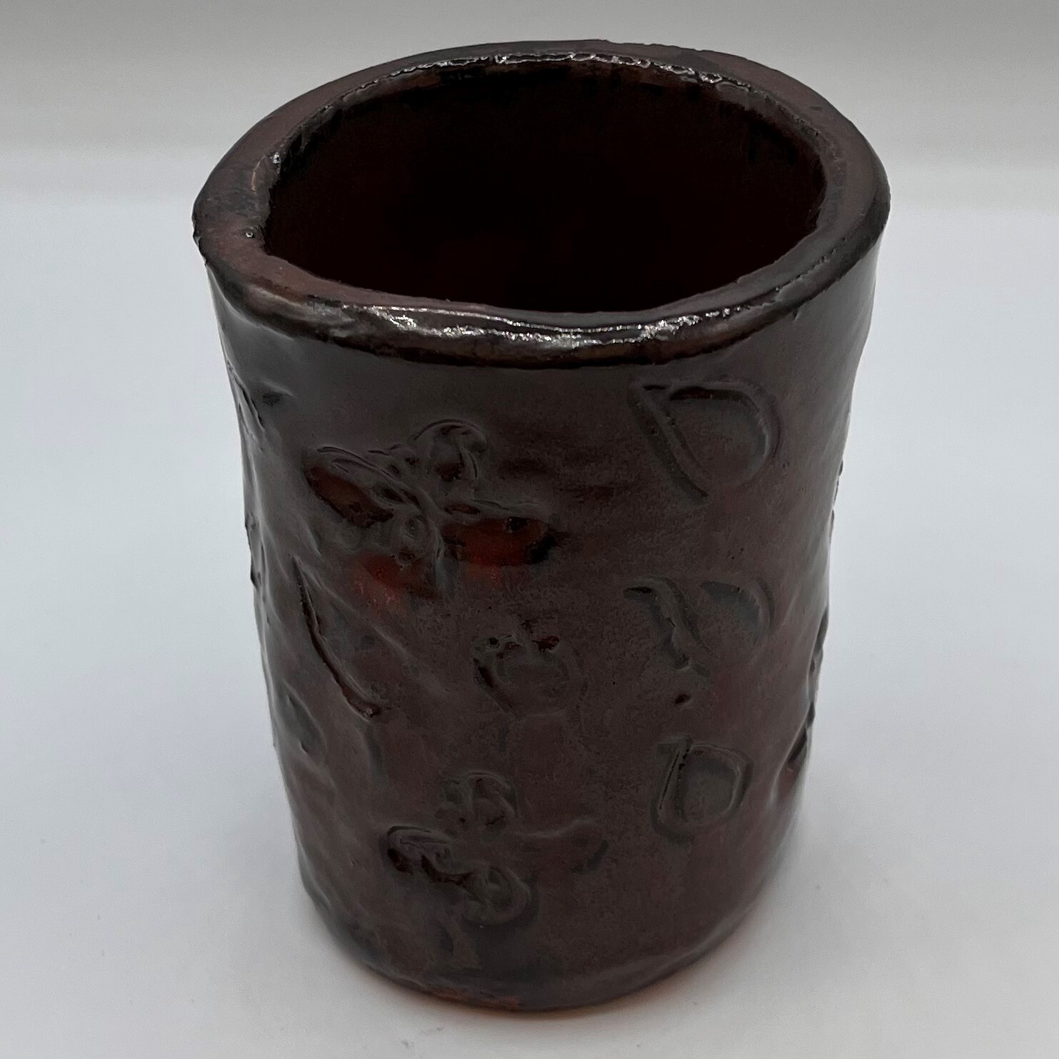Beth Shaw, Brown spring ceramic candle holder