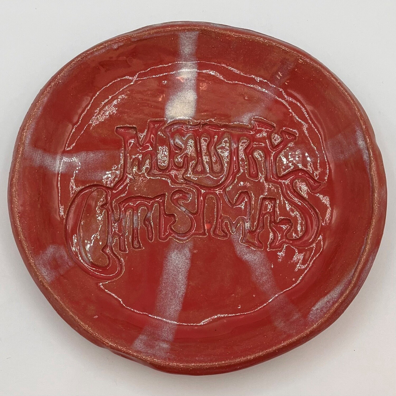 Evan Pohlman, Red ceramic Christmas plate