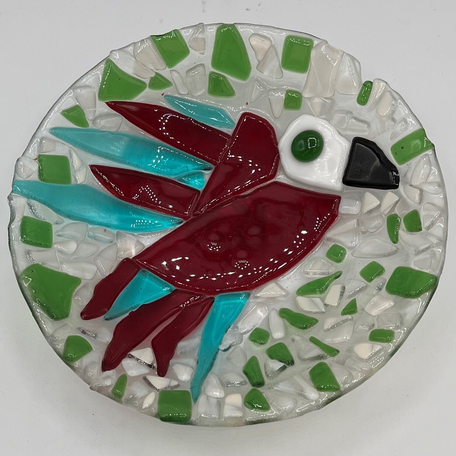 Mary Phifer, Multi-color bird glass bowl