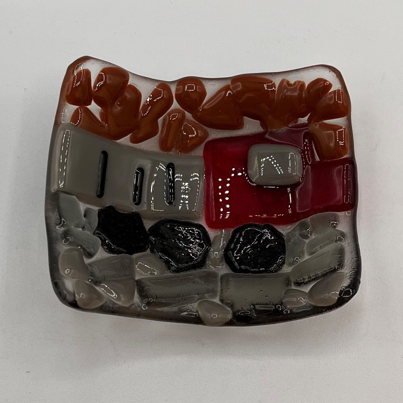 Duane Sparks, Ring Dish, Red Semi