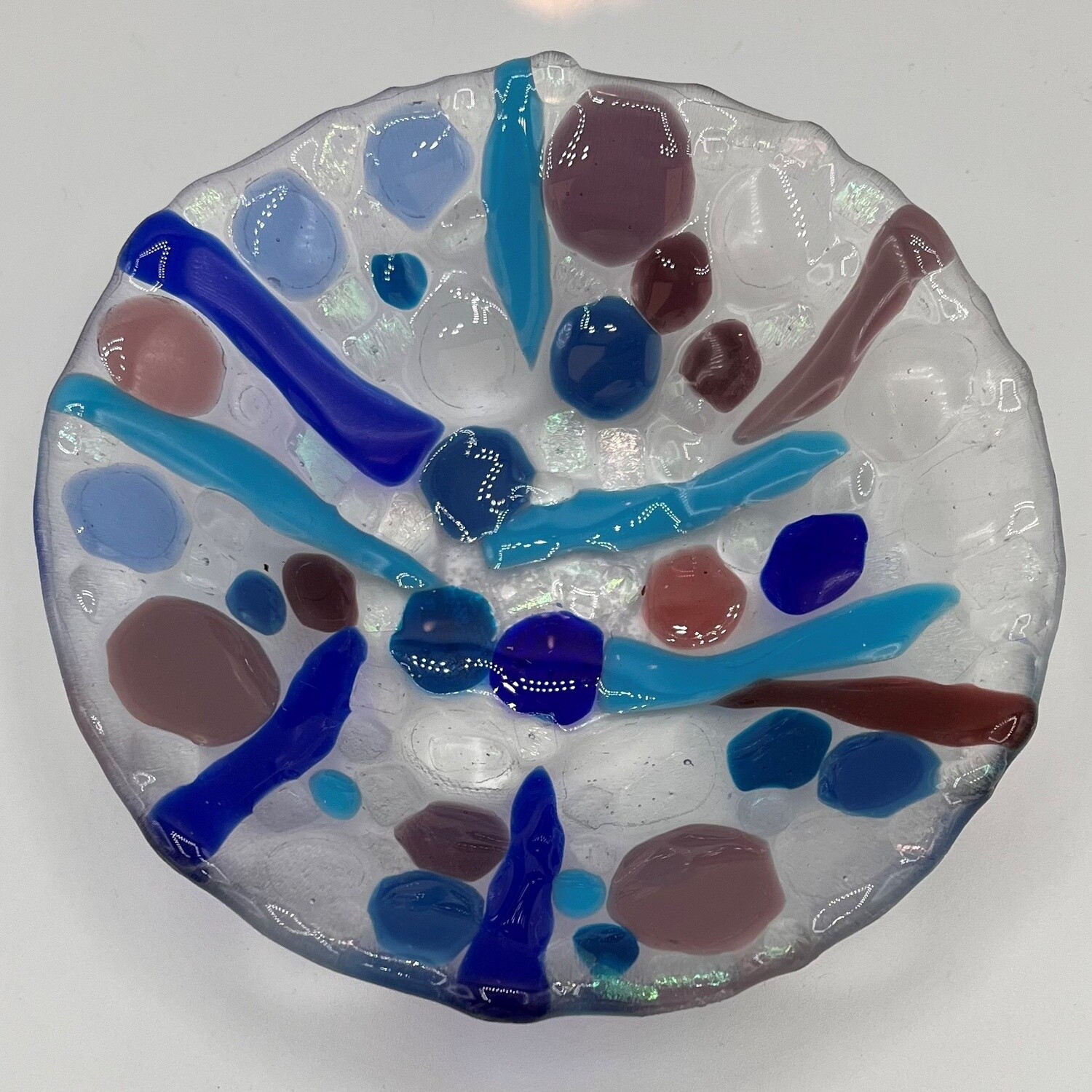 Katie Albers, Blue and purple designed glass bowl