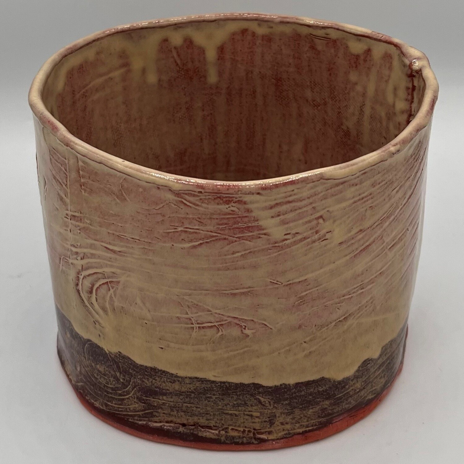 Morgan Gattermeyer, Planter, Sand &amp; Burgundy
