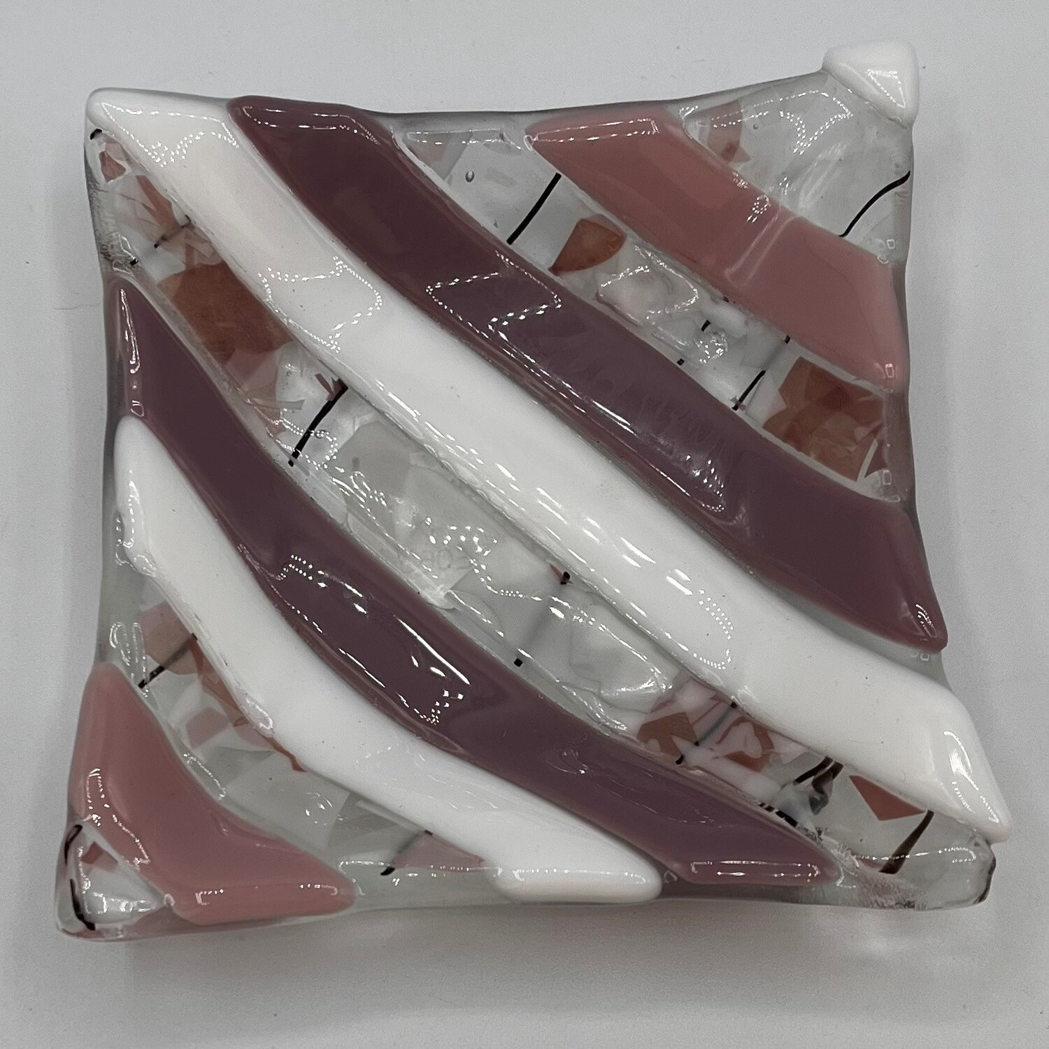 Erin Betz, Purple and white glass dish
