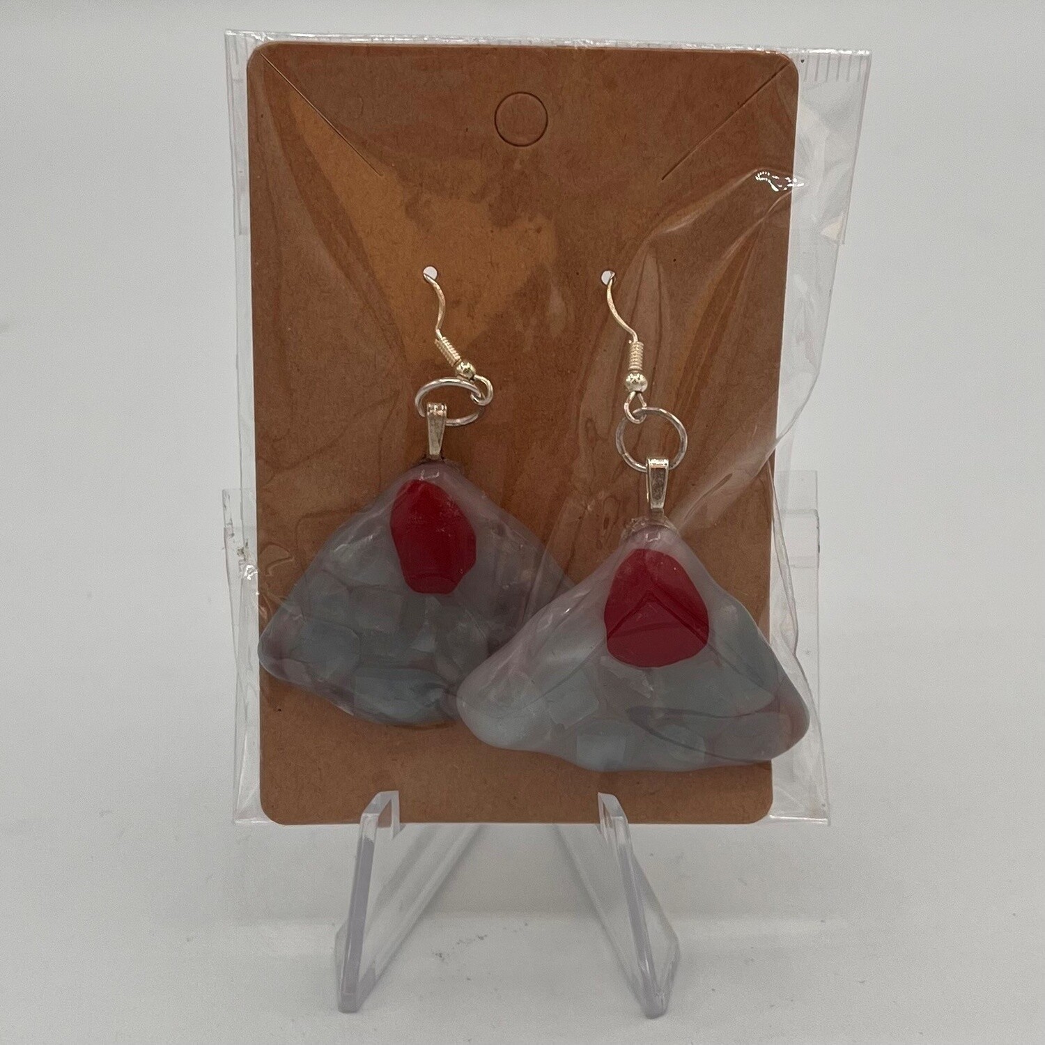 Alphonso Rowe, Multi-color glass earrings