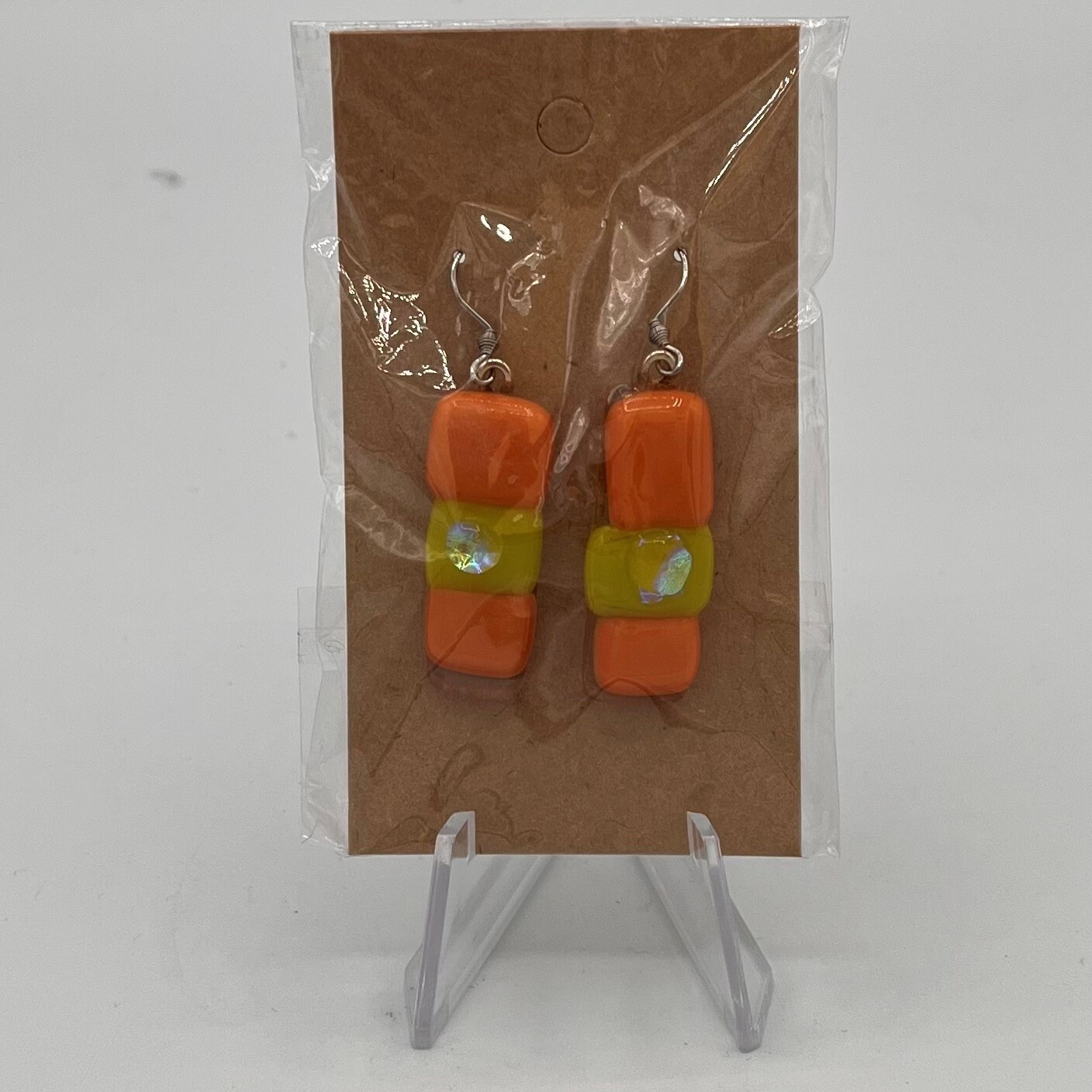 Alphonso Rowe, Earrings, Orange and Lime